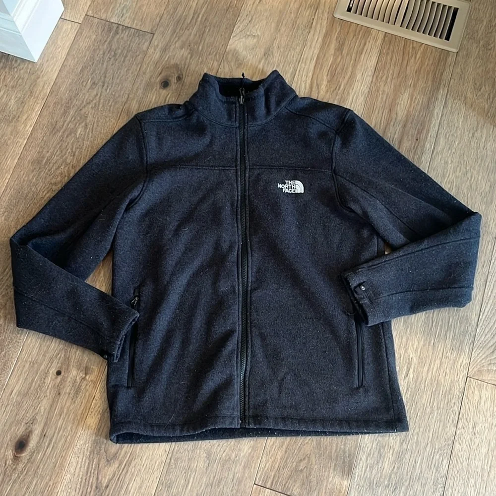 THE NORTH FACE men’s dark gray Tsillan full zip jacket, size large